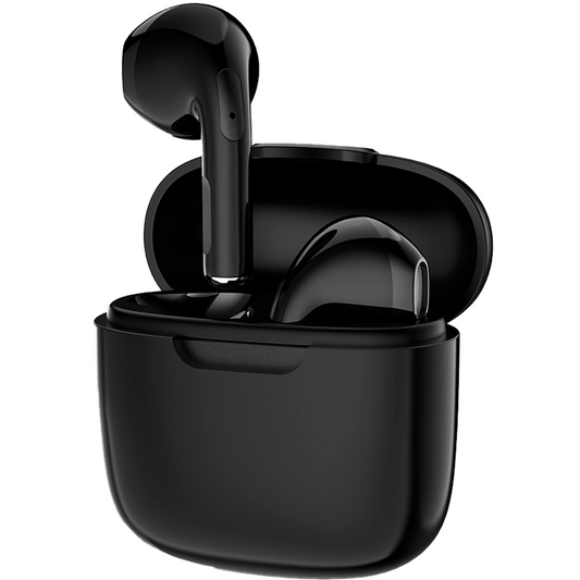 Norden Echo TWS Bluetooth Earphones – True Wireless, Bluetooth 5.0, Charging Case, 10m Range, Type-C Charging, Compatible with Android & iOS - Black
