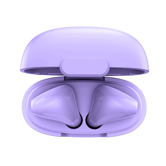 Norden Echo TWS Bluetooth Earphones – True Wireless, Bluetooth 5.0, Charging Case, 10m Range, Type-C Charging, Compatible with Android & iOS - Purple