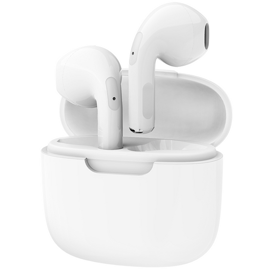 Norden Echo TWS Bluetooth Earphones – True Wireless, Bluetooth 5.0, Charging Case, 10m Range, Type-C Charging, Compatible with Android & iOS - White