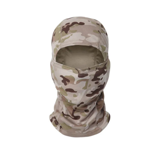 Lightweight Balaclava – Unisex, Universal Fit, Ultra-Soft Polyester Microfiber, for Motorcycling, Skiing, Cycling, and Outdoor Sports - Desert Camo