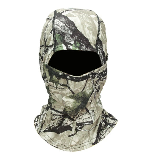 Lightweight Balaclava – Unisex, Universal Fit, Ultra-Soft Polyester Microfiber, for Motorcycling, Skiing, Cycling, and Outdoor Sports - Forest Camo