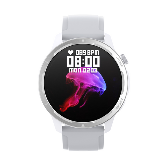 Norden Target Smart Watch with 1.39" HD TFT Full Touch Screen, Realtek 8763EWE Processor, 100+ Sport Modes, Heart Rate &amp; Blood Oxygen Monitor, IP68 Waterproof, BT5.2, 7-Day Standby, Magnetic Charging, Compatible with Da Fit App - Silver