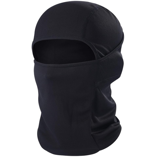 Lightweight Balaclava – Unisex, Universal Fit, Ultra-Soft Polyester Microfiber, for Motorcycling, Skiing, Cycling, and Outdoor Sports - Black