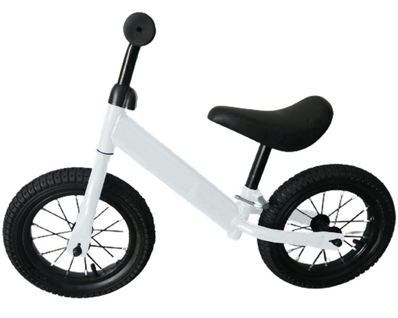 OutGear Kids Balance Bike With Rubber Wheels - WHITE