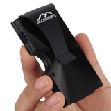OutGear - Aluminium RFID Credit Card Holder Pop-Up Wallet - Black