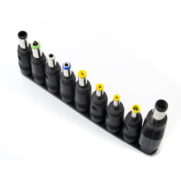 9pcs Universal DC Female Adaptors for Male Jack 5.5*2.1mm